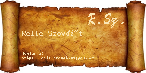 Reile Szovát névjegykártya